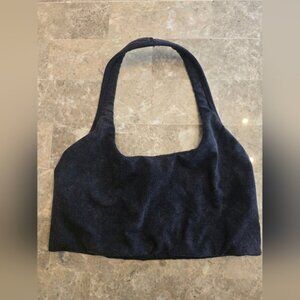 Free People Movement Halter Black Wash Sport Bra